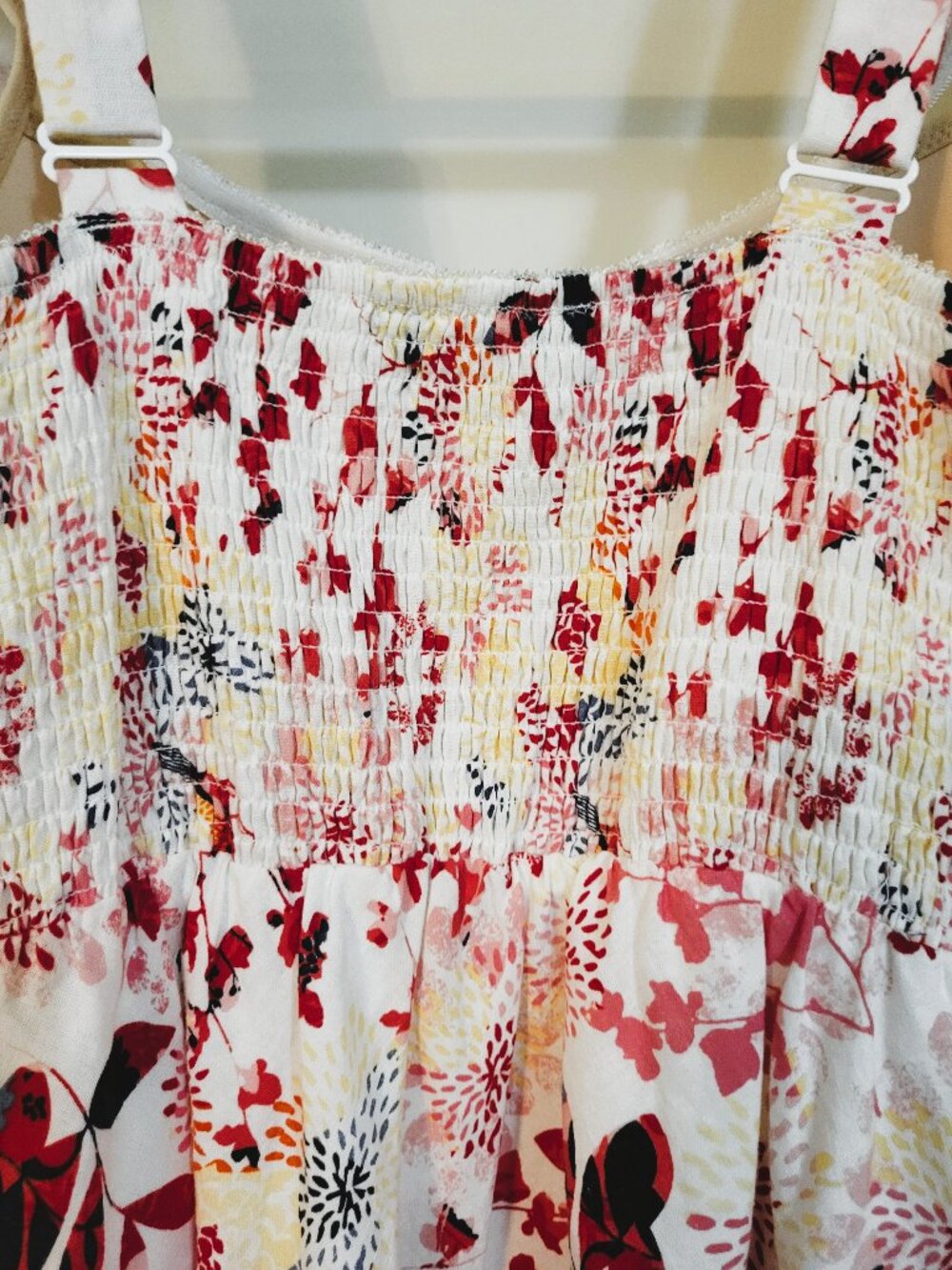 Denver Hayes Linen Blend Dress with built-in bra, adjustable straps Size Small - Picture 7 of 14